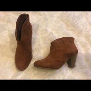 SOLD ** Brown Suede Booties